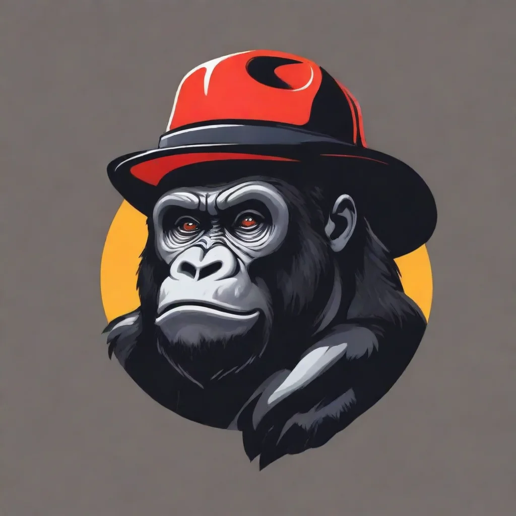 gorilla logo with a hat