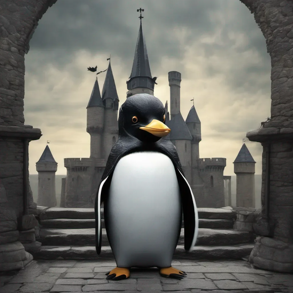 aigothic penguin in castle good looking trending fantastic 1