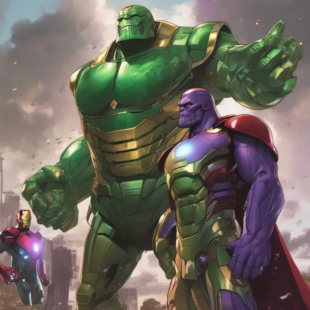 green thanos with ironman good looking trending fantastic 1