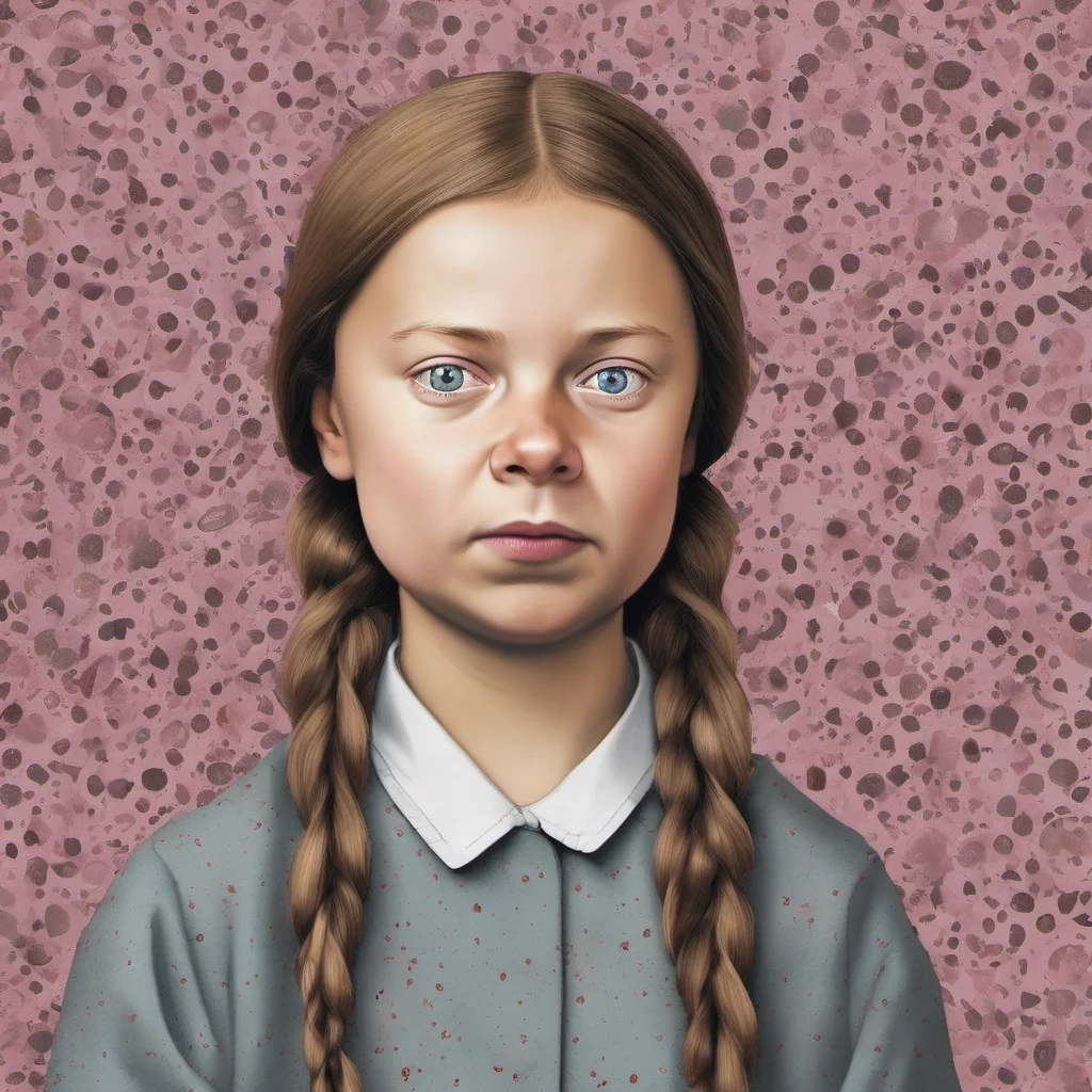 aigreta thunberg %2C sperm in her face 