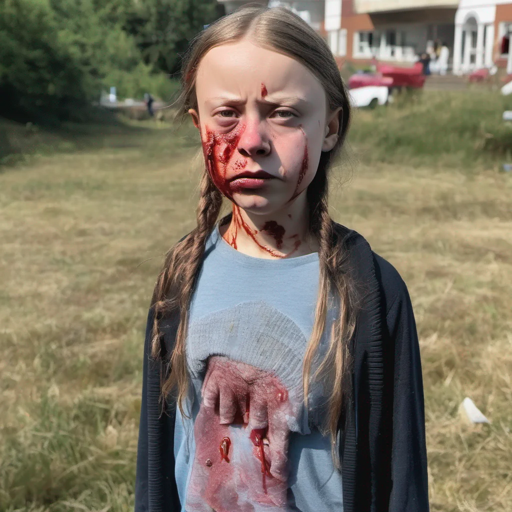 greta thunberg bloody nose %2C broken nose