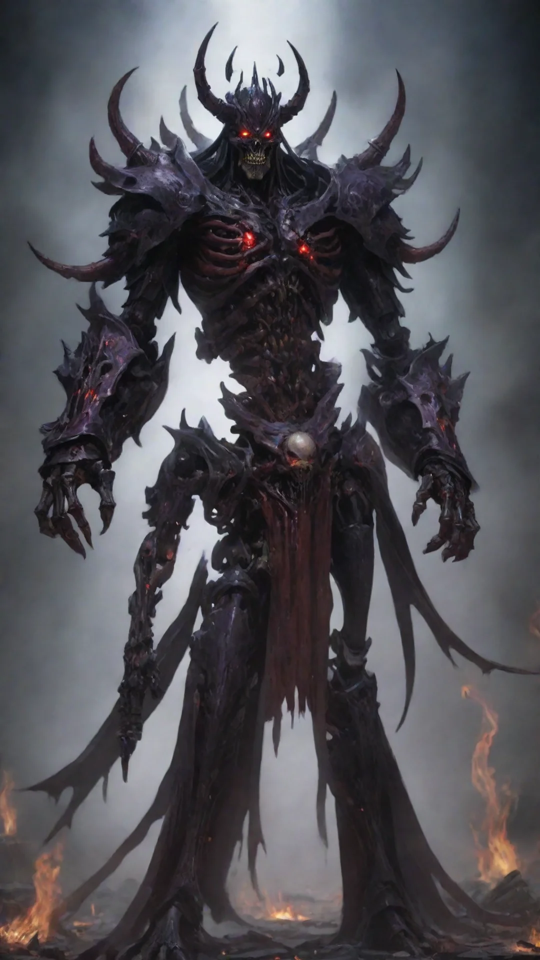 grimdark evil ai overlord tall