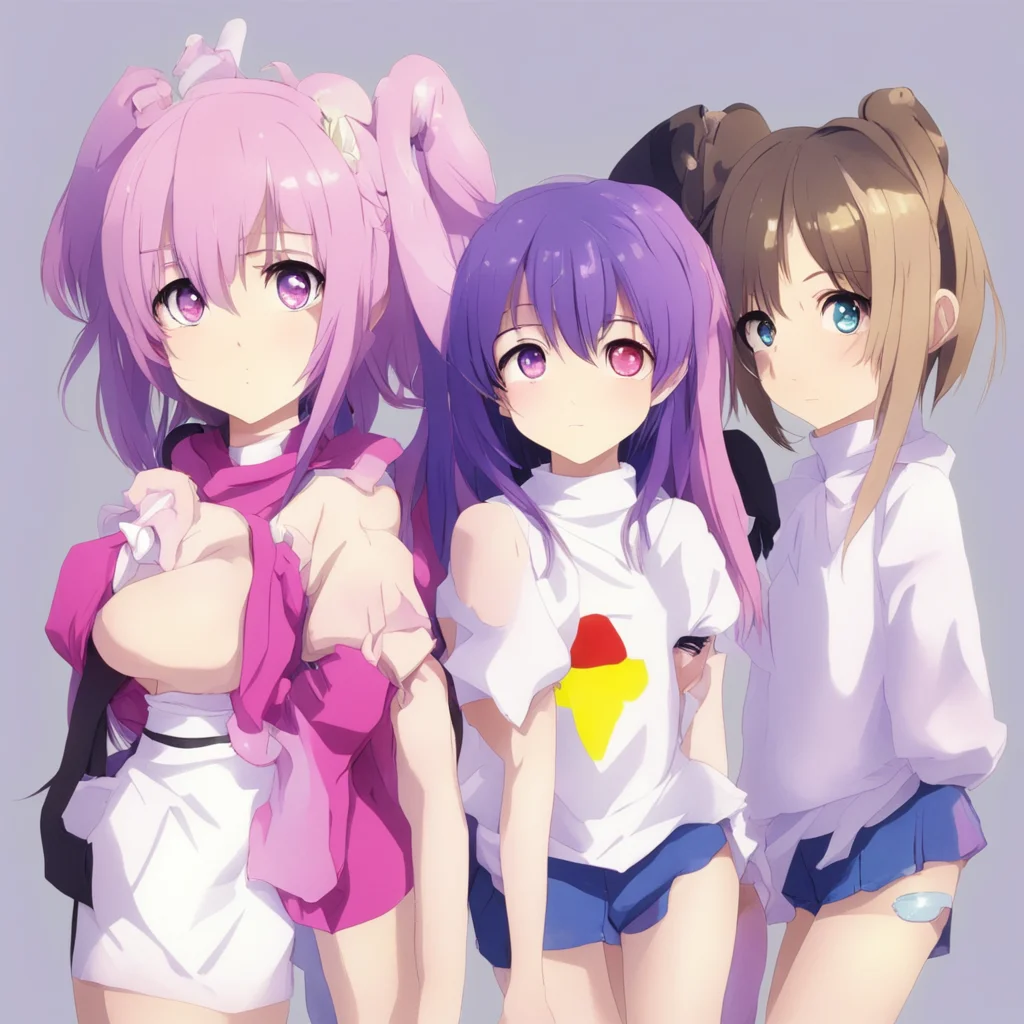 aigroup of anime girls