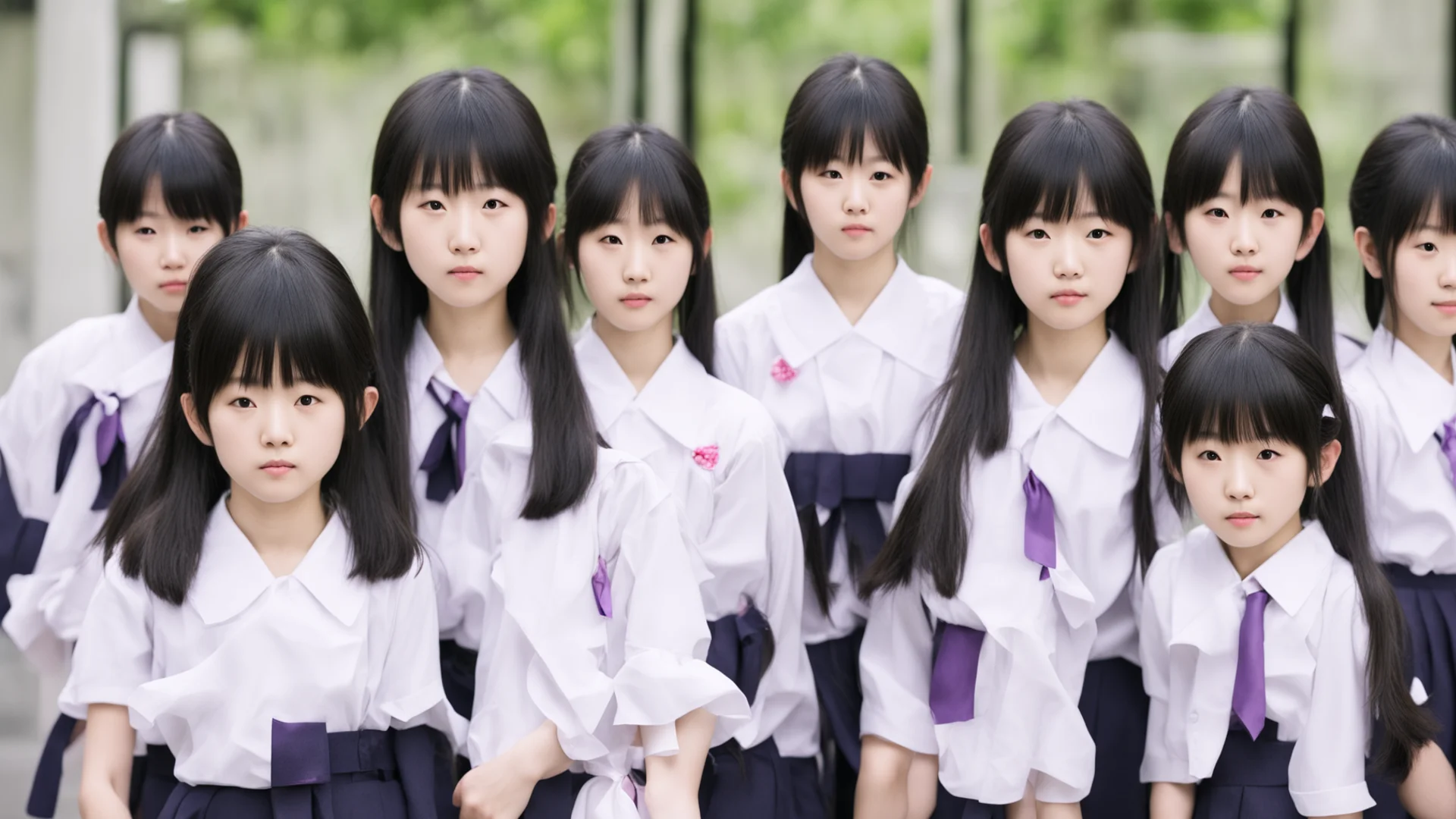 aigroup of japanese school girls  good looking trending fantastic 1 wide