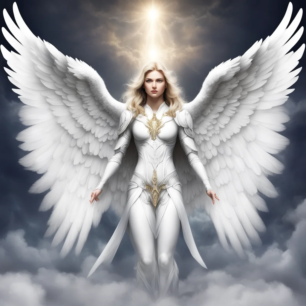aiguardian archangel protecting me%2C beautiful white wings%2C from heaven