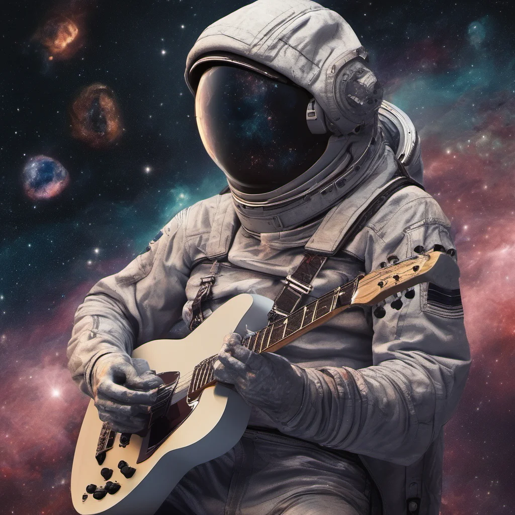 guitarist in deep space