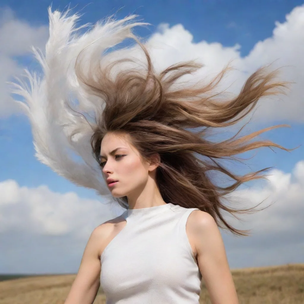 aigust of wind shaped as a female