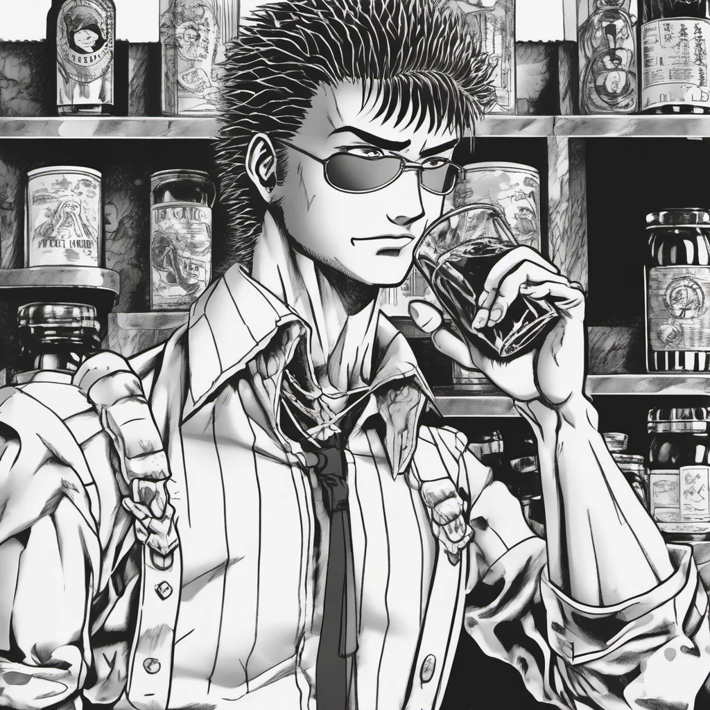 guts from berserk manga as a gangster with diamond grills drinking lean