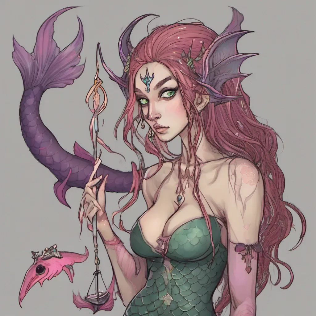 aihalf elf half demon mermaid
