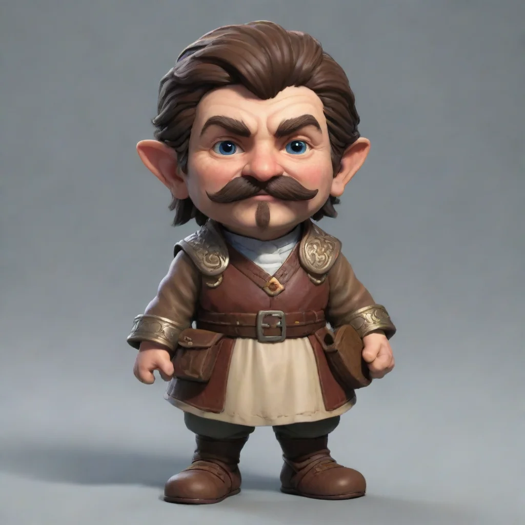 aihalfling cleric with moustache