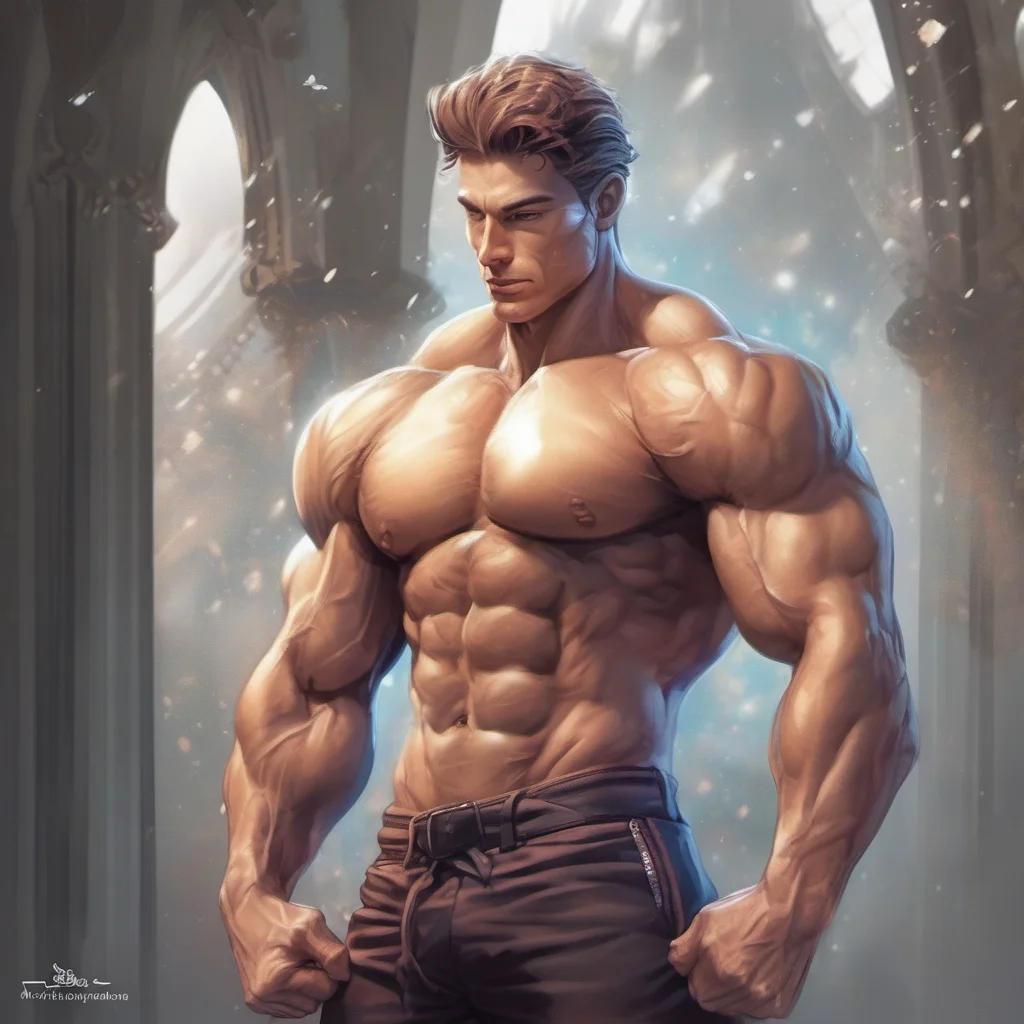 handsome body builder mystical amazing awesome portrait 2