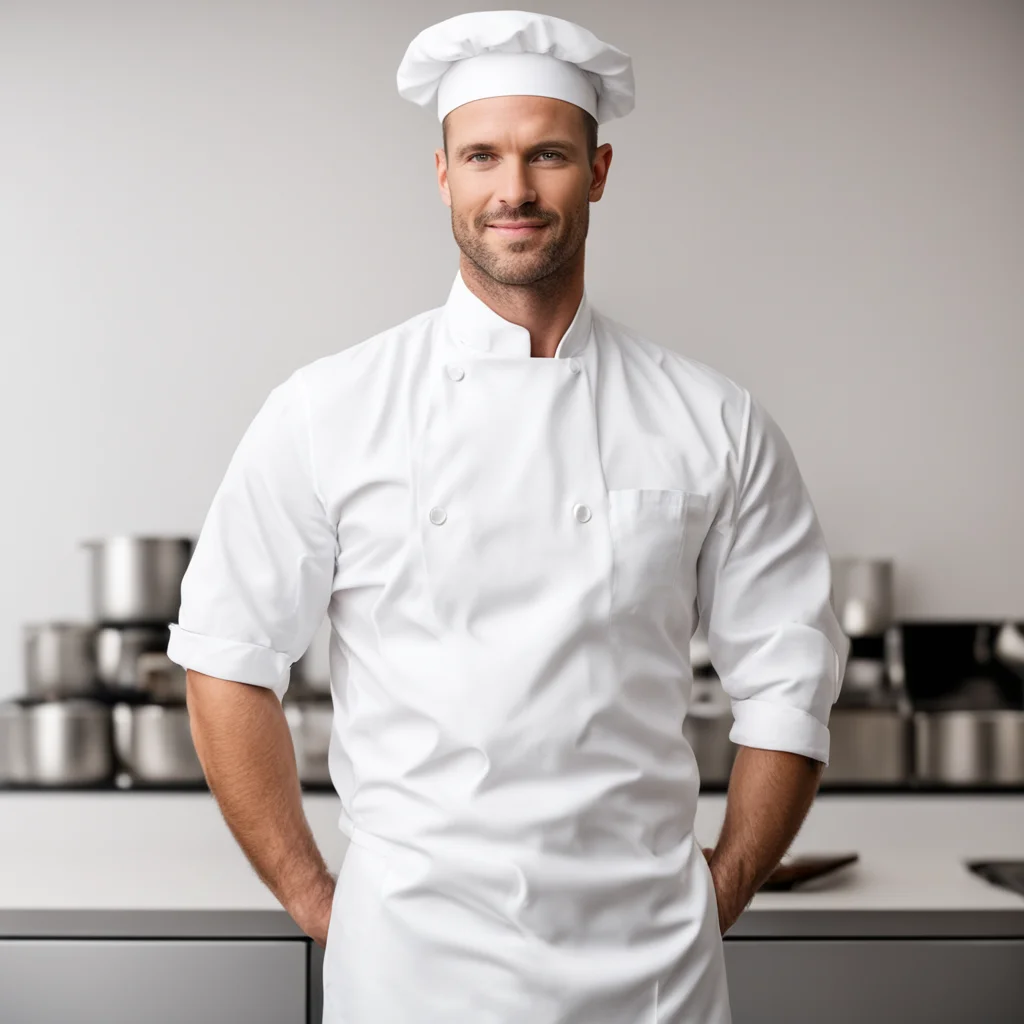 aihandsome masculine chef