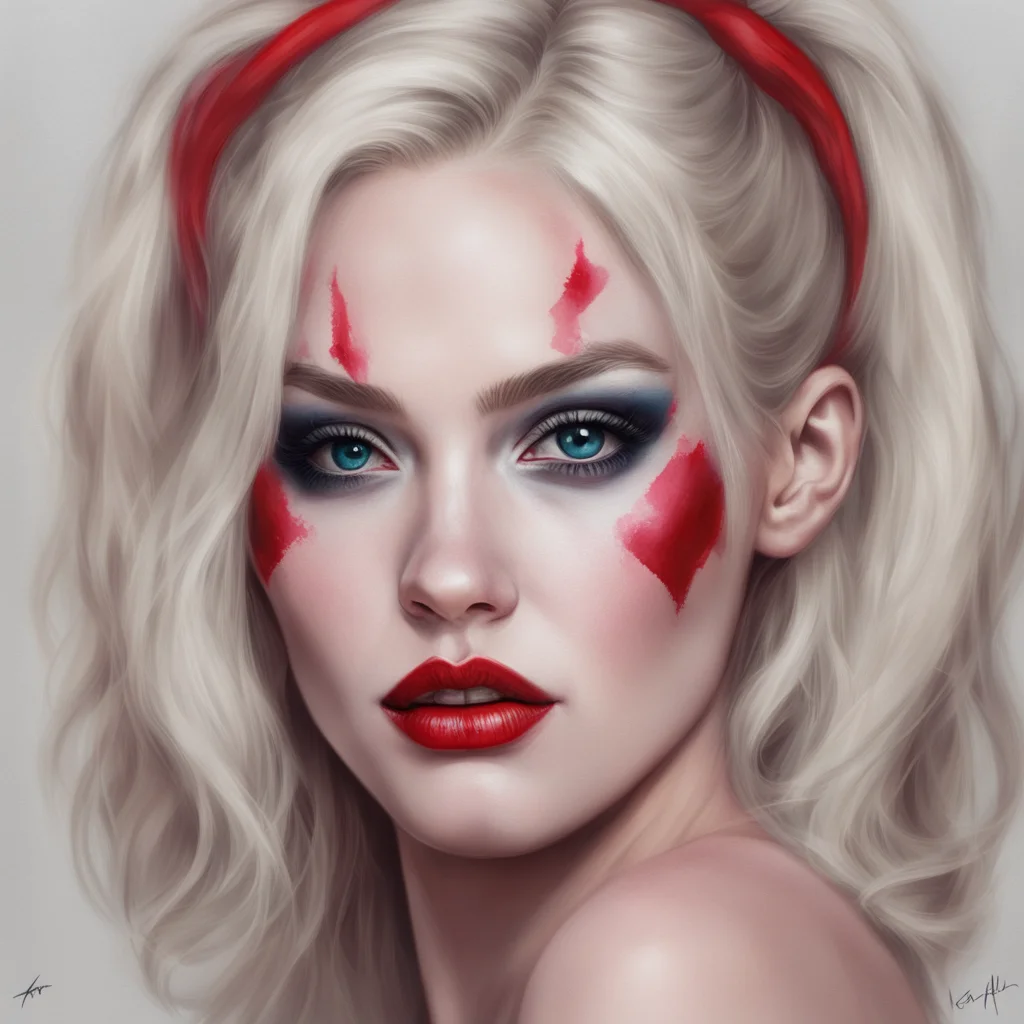 harley quinn anya taylor joy oil painting portrait intricate complexity rule of thirds face by artgerm character concept amazing awesome portrait 2