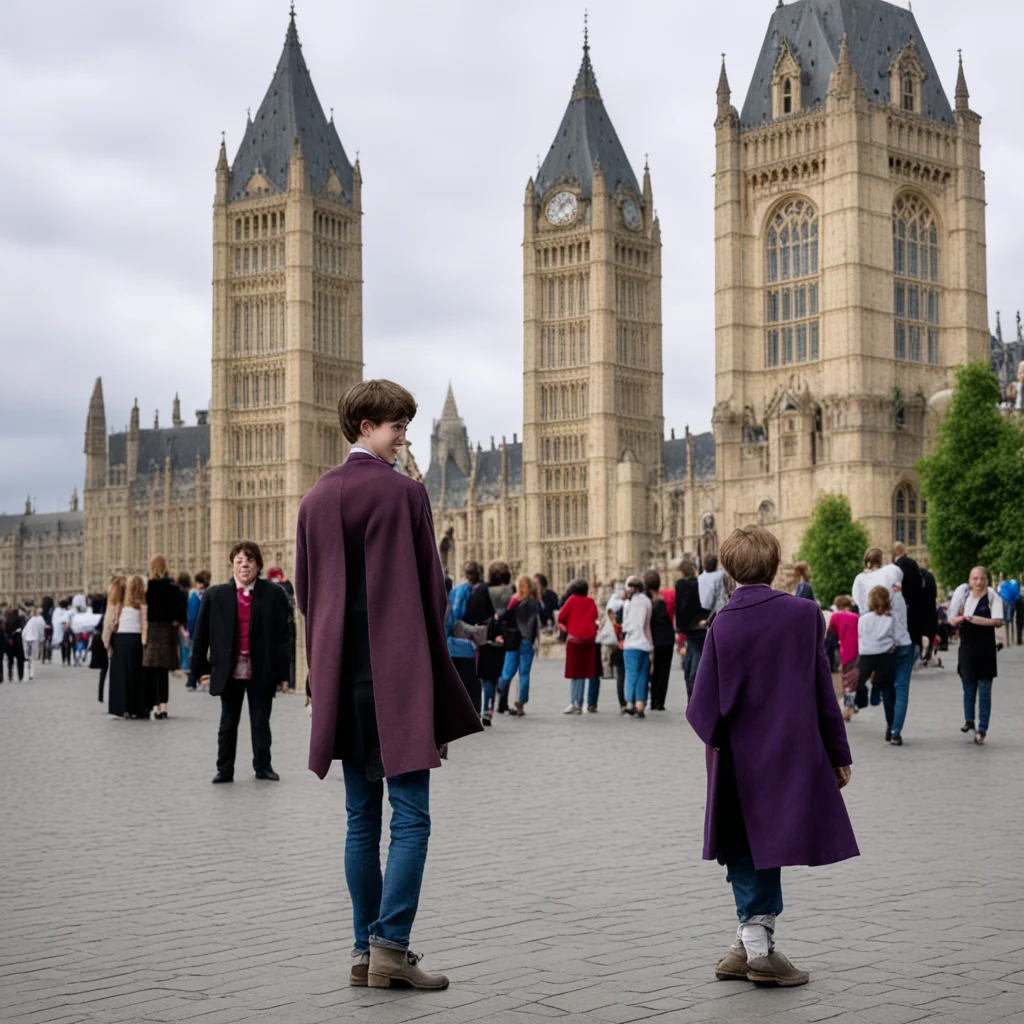 aiharry potter as a tourist%2C big ben on background