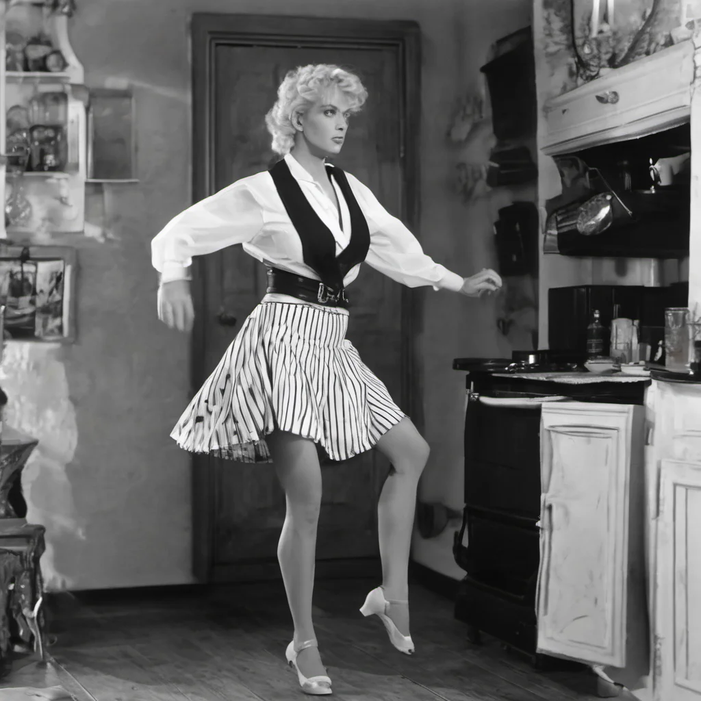 aihelena douglas from died or alive  with big brest in very short skirt dancing in home good looking trending fantastic 1