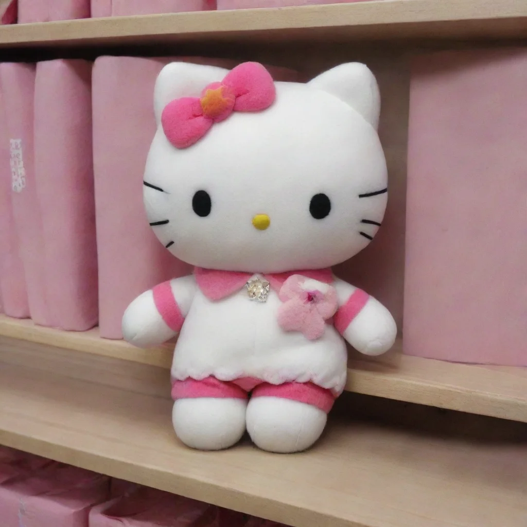 aihello kitty plushie in the backrooms
