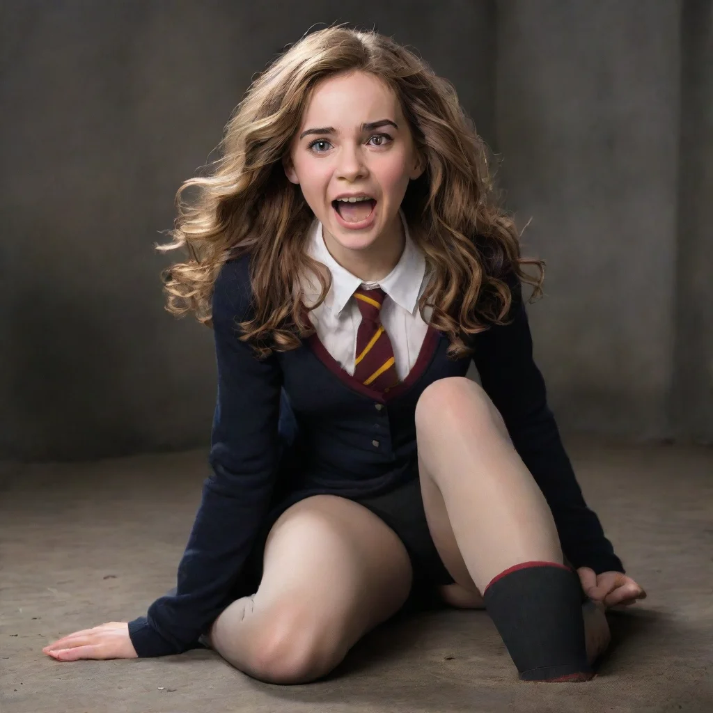 aihermione granger is tickled while wearing tights