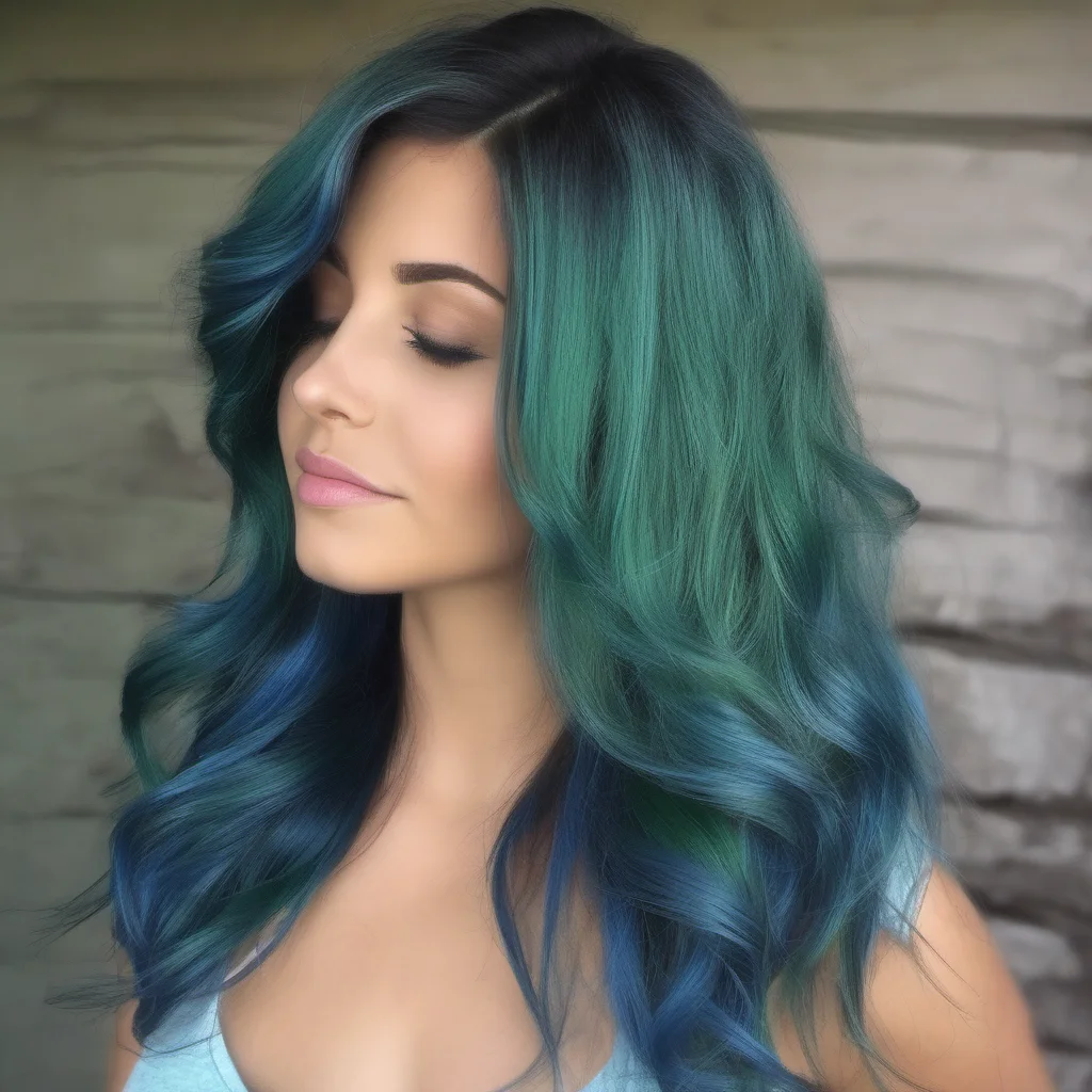 aihermosa%2C cabello azul%2C piel verde y grandes pechos good looking trending fantastic 1