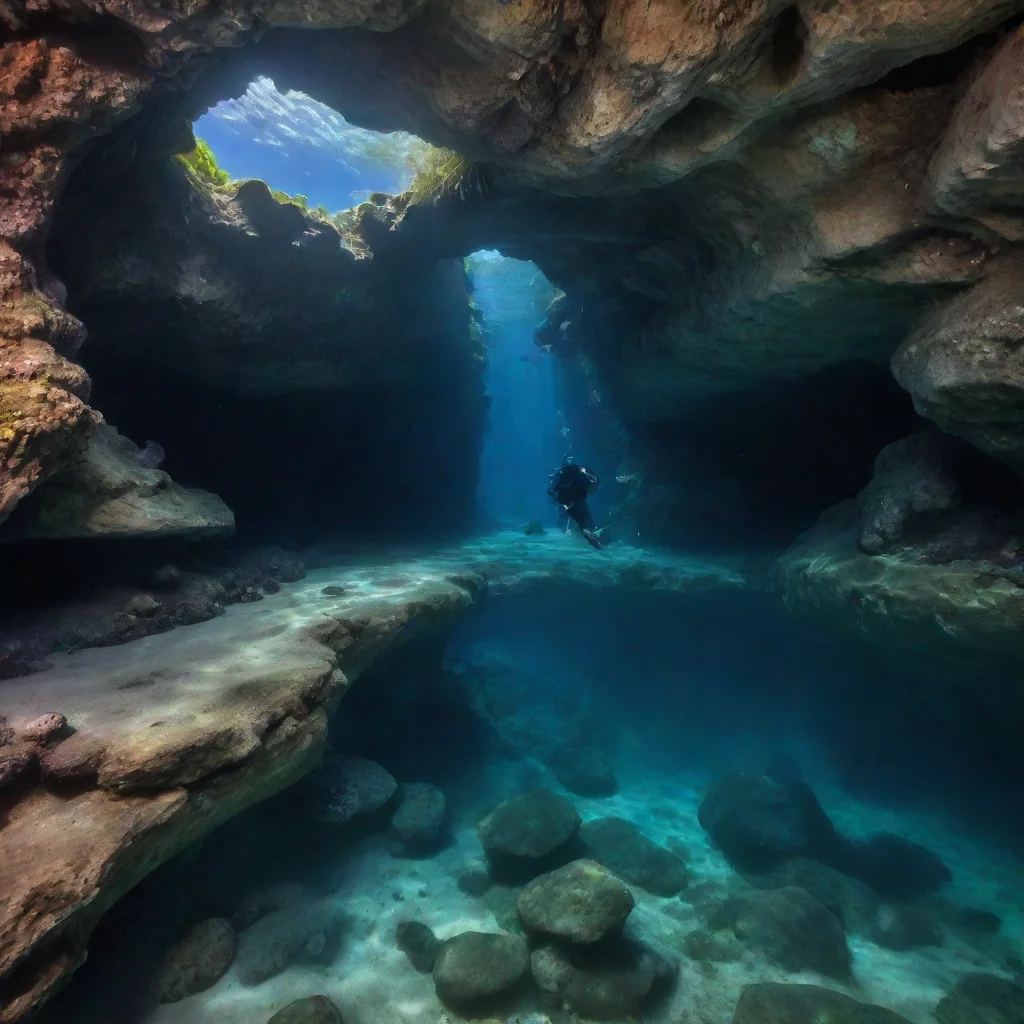 aihidden underwater grotto