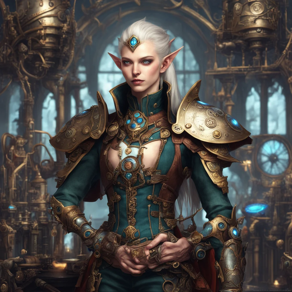aihigh elf digital world computerscience steampunk amazing awesome portrait 2