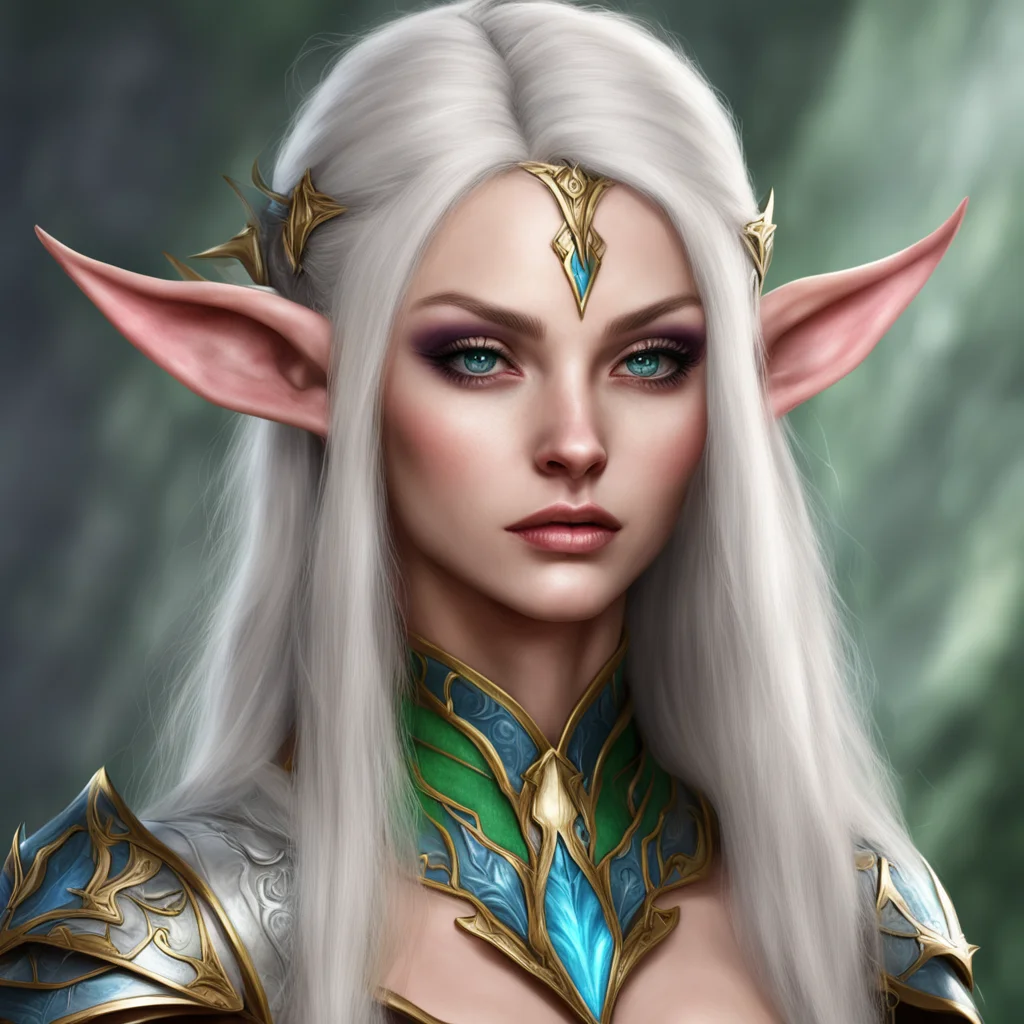 aihigh elf female fantasy portrait