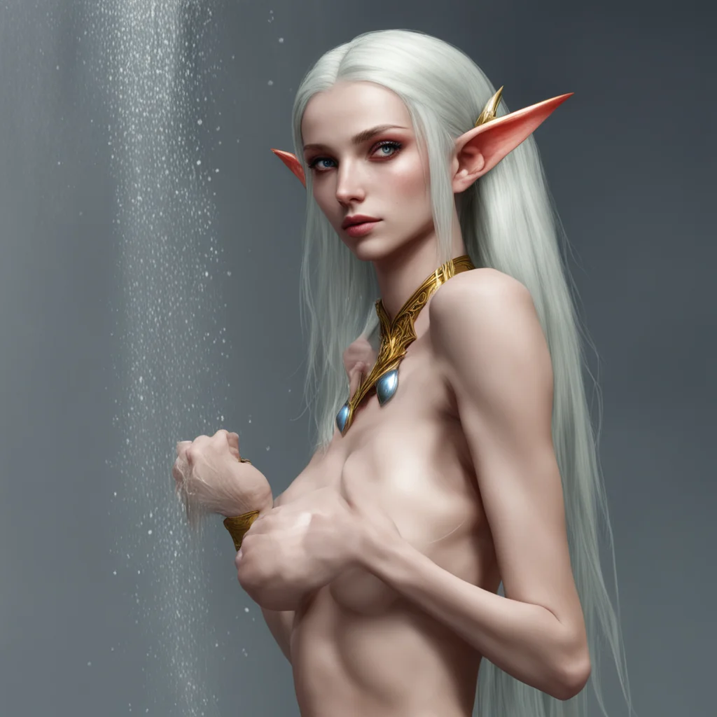 high elf female showering amazing awesome portrait 2