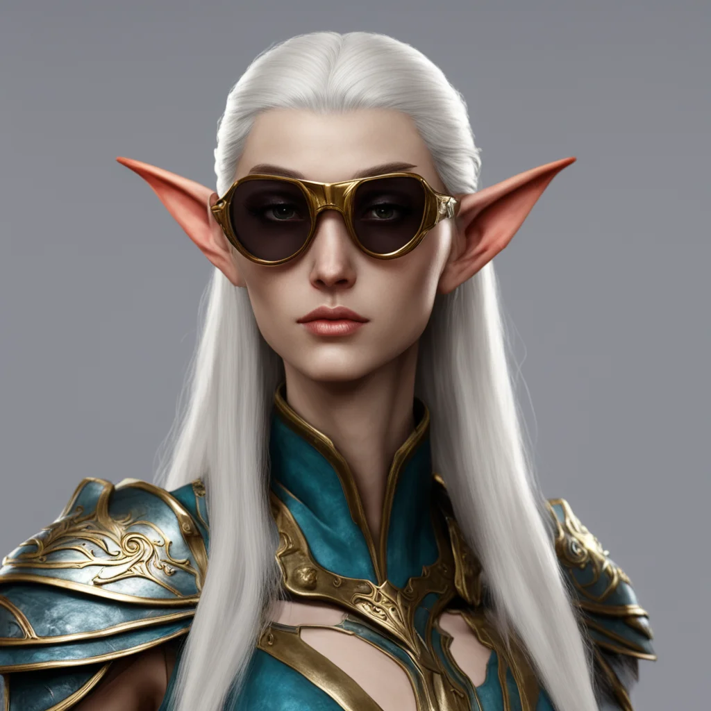 high elf female with sunglases