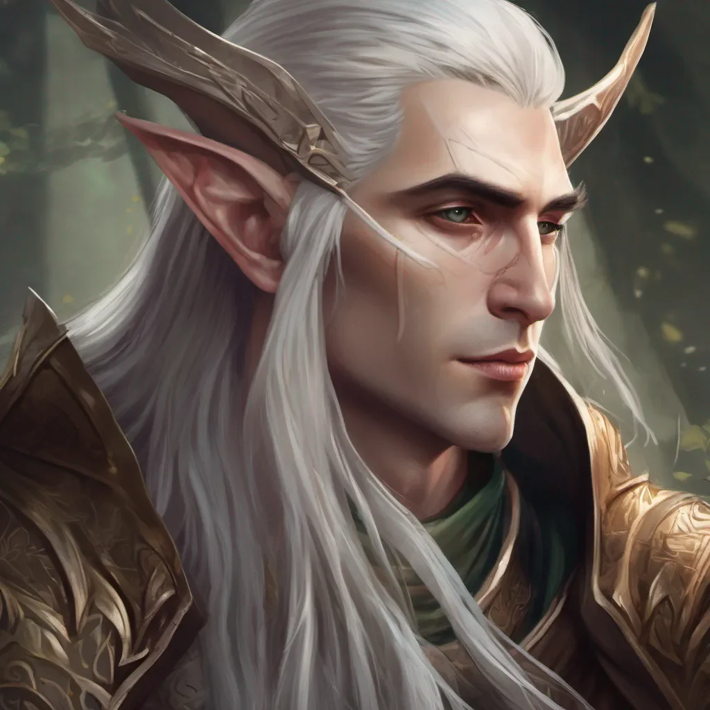 aihigh elf portrait fantasy male