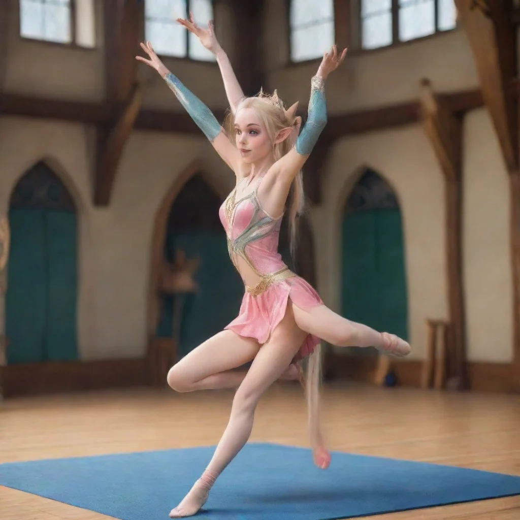 aihigh elf princess does gymnastics