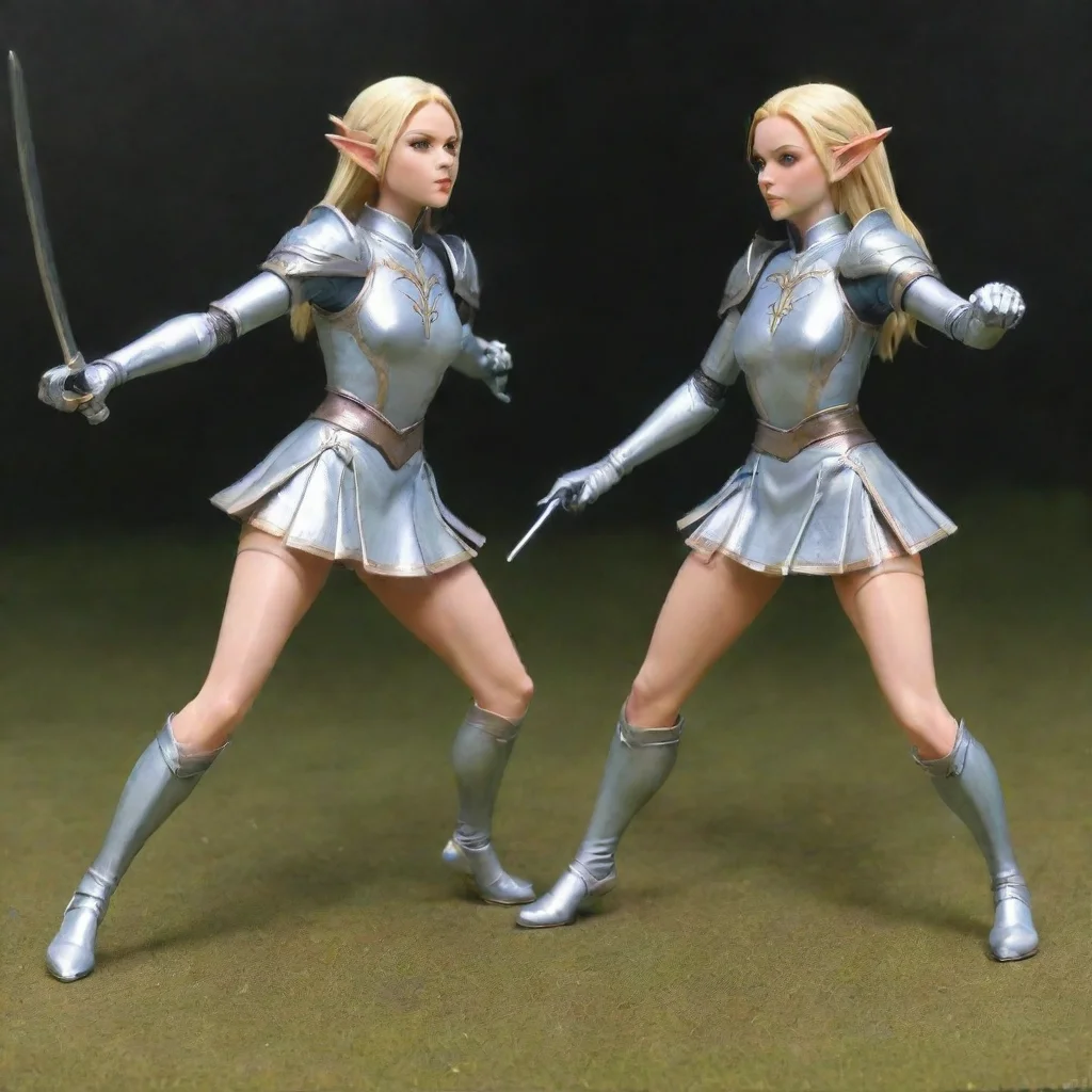 aihigh elf sisters fencing