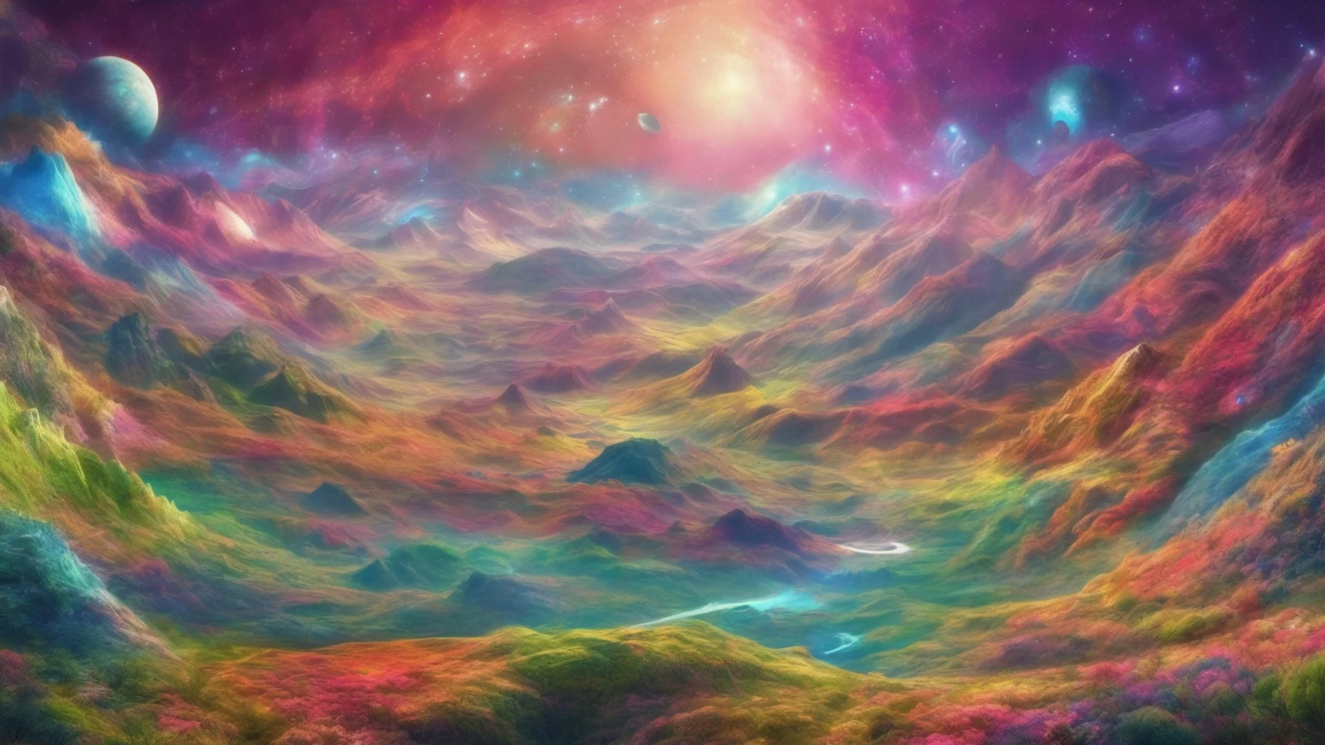 aihills valleys colorful fantasy universes galaxy visible good looking trending fantastic 1 wide