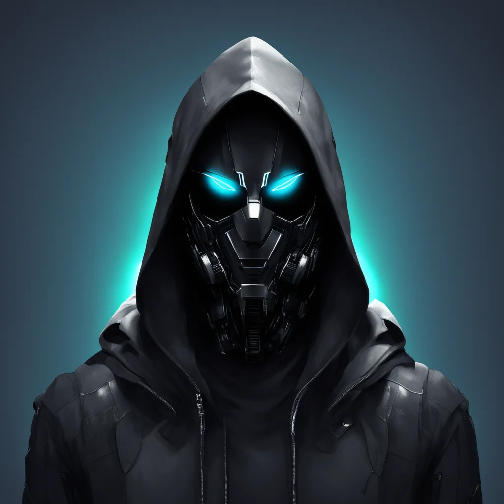 aihooded robot%2C shadowy%2C cyberpunk%2C mirrored shades amazing awesome portrait 2