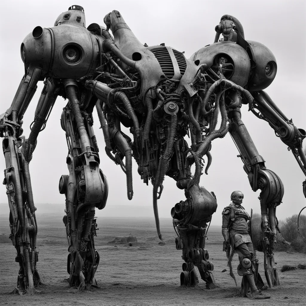 horrifying giger bio mechanical monster robots made with ww2 german aircrafts amazing awesome portrait 2