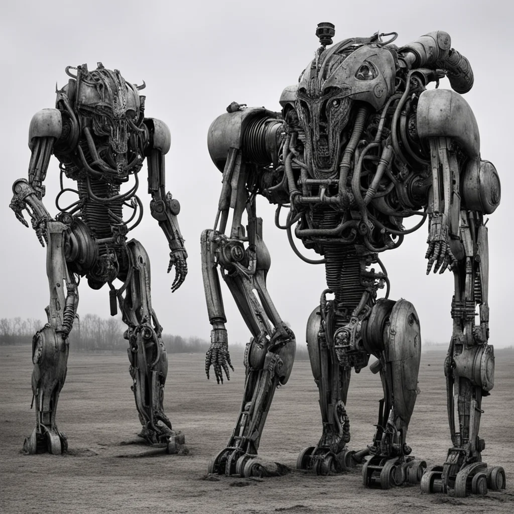 horrifying giger bio mechanical monster robots made with ww2 german aircrafts