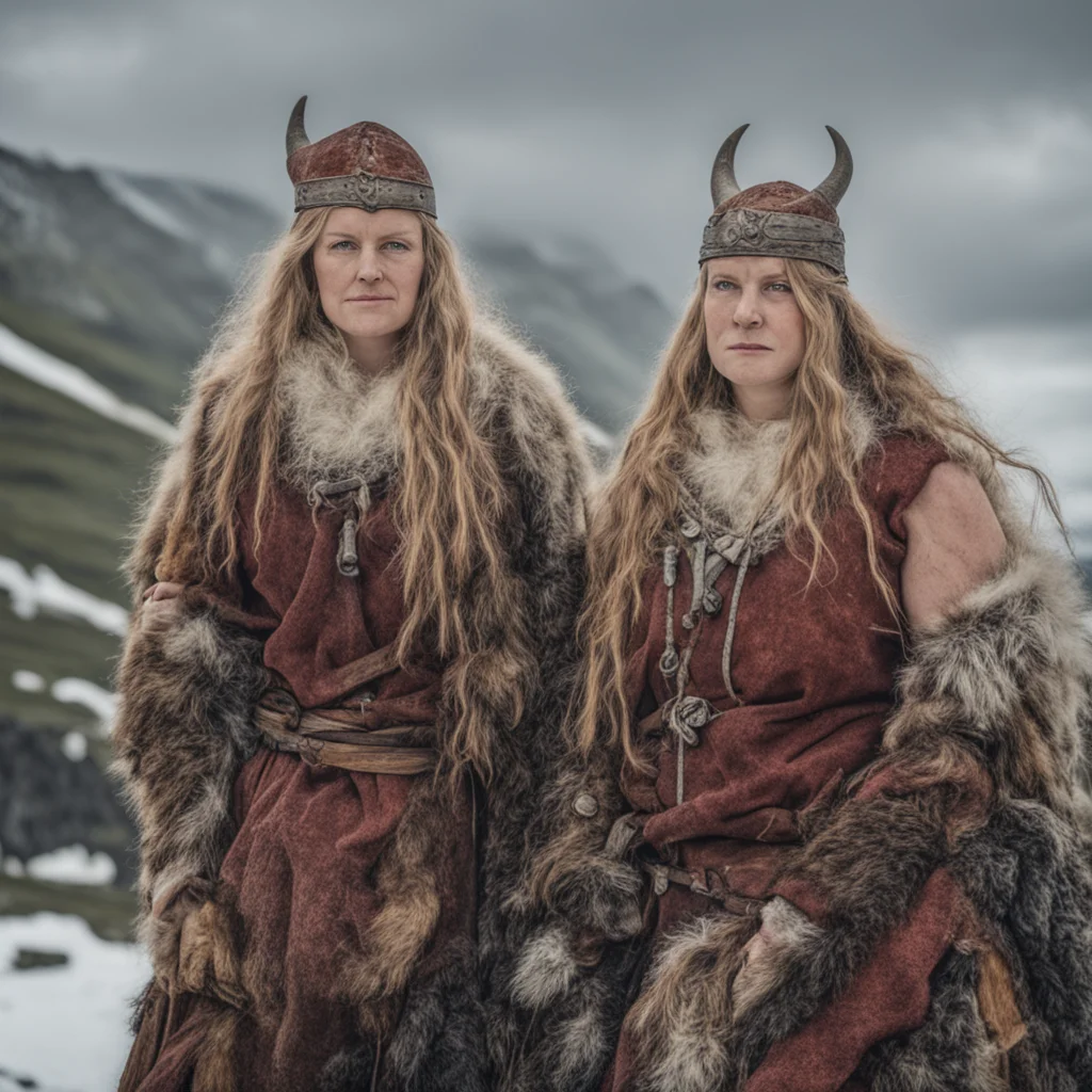 aihrafnkell viking women confident engaging wow artstation art 3