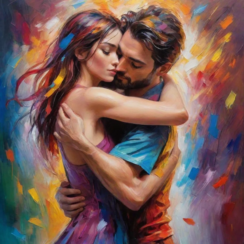 aihugging hd characters amazing hd aesthetic best quality love colorful powerful artistic oil strokes