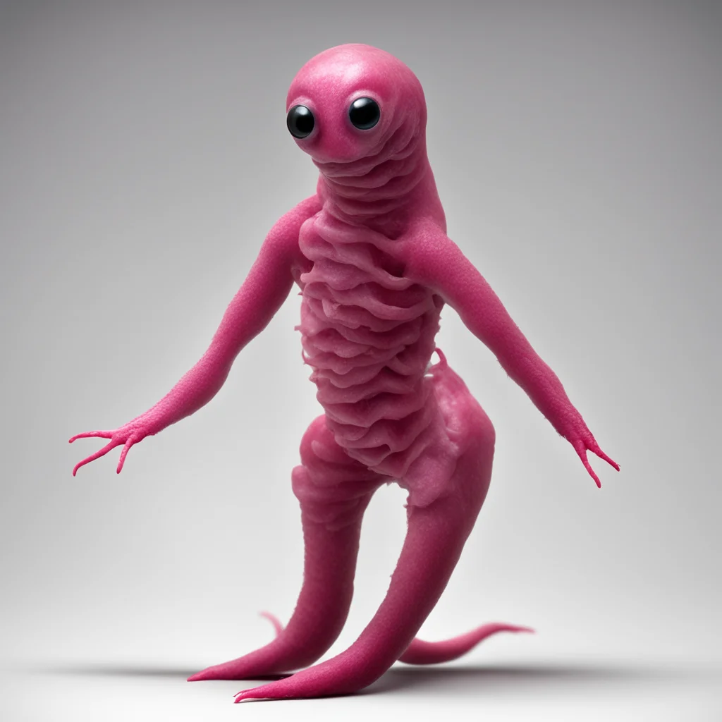 aihumanoid being made of scary mutant flat worm planarians amazing awesome portrait 2