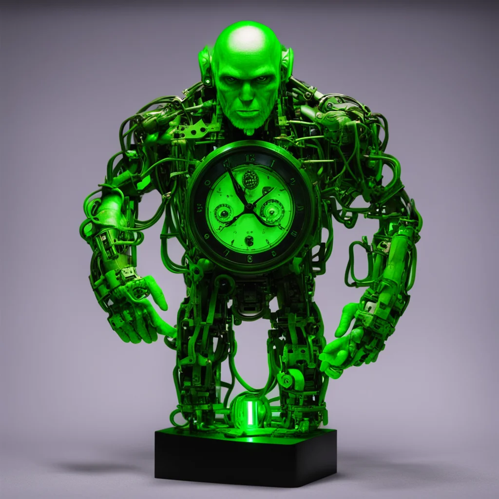 humanoid monster made of radium clock watch luminous minute hands good looking trending fantastic 1