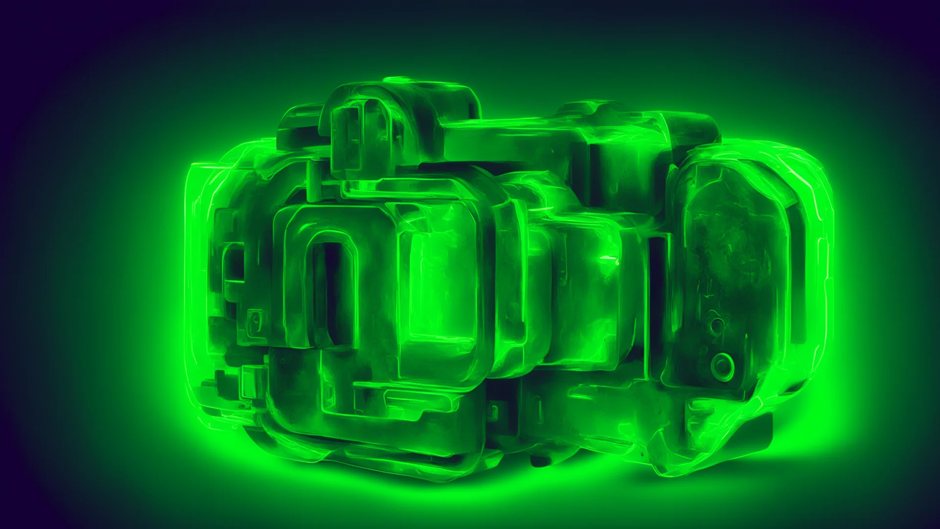 aiillustration of  lock %2C green colour%2C neon lighting confident engaging wow artstation art 3 wide