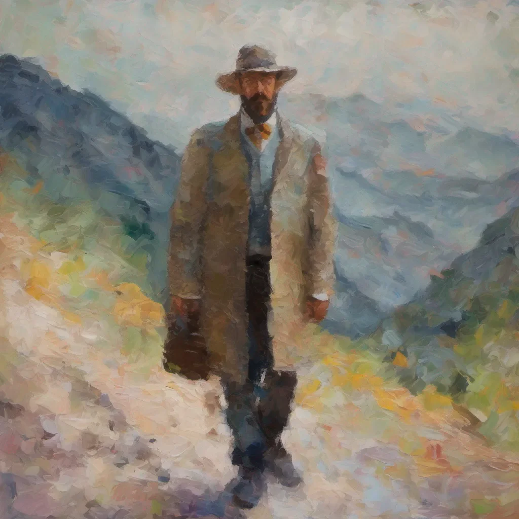 impressionist un hombre en una mountain confident engaging wow artstation art 3