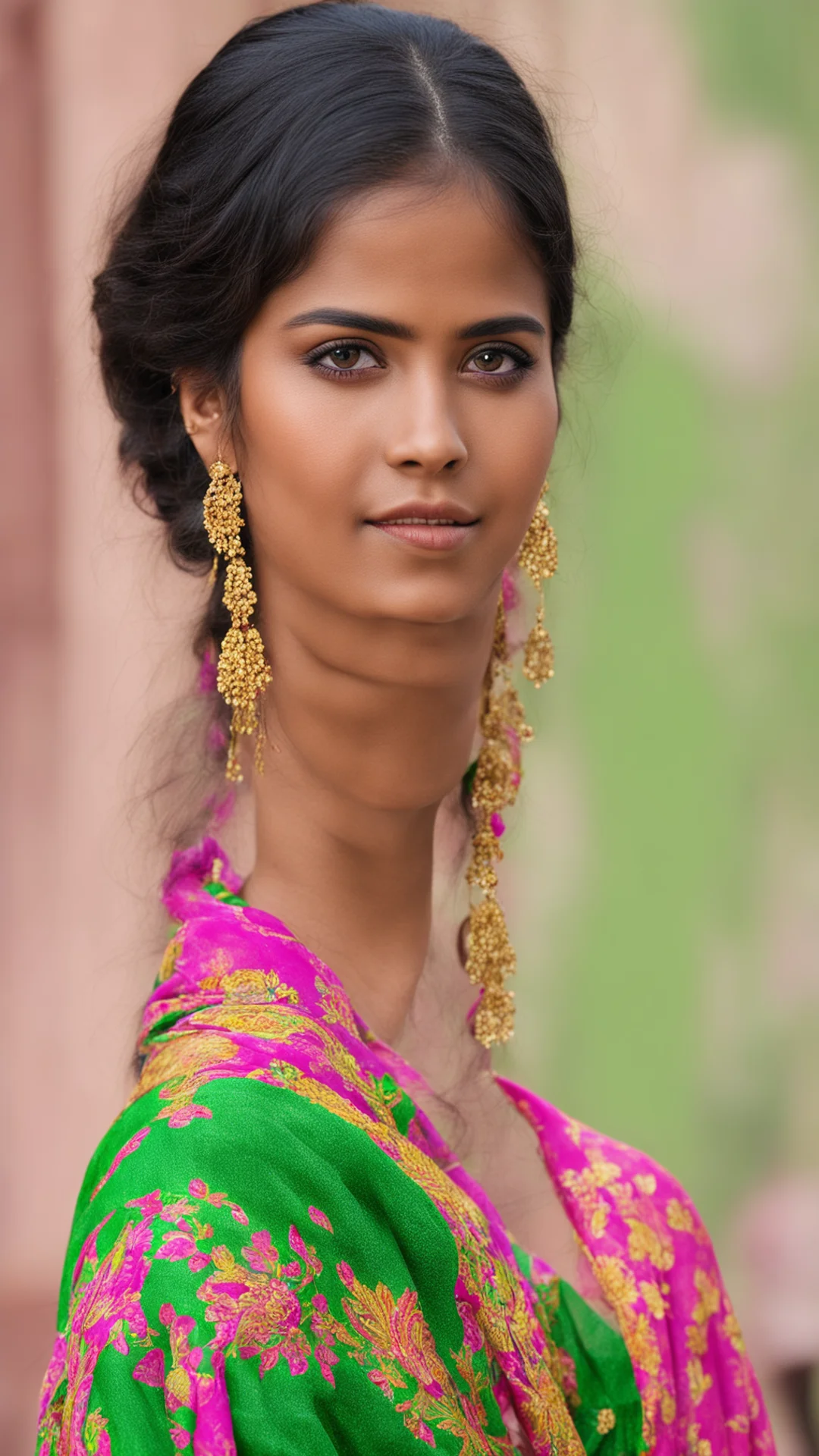 indian girl in saree tall