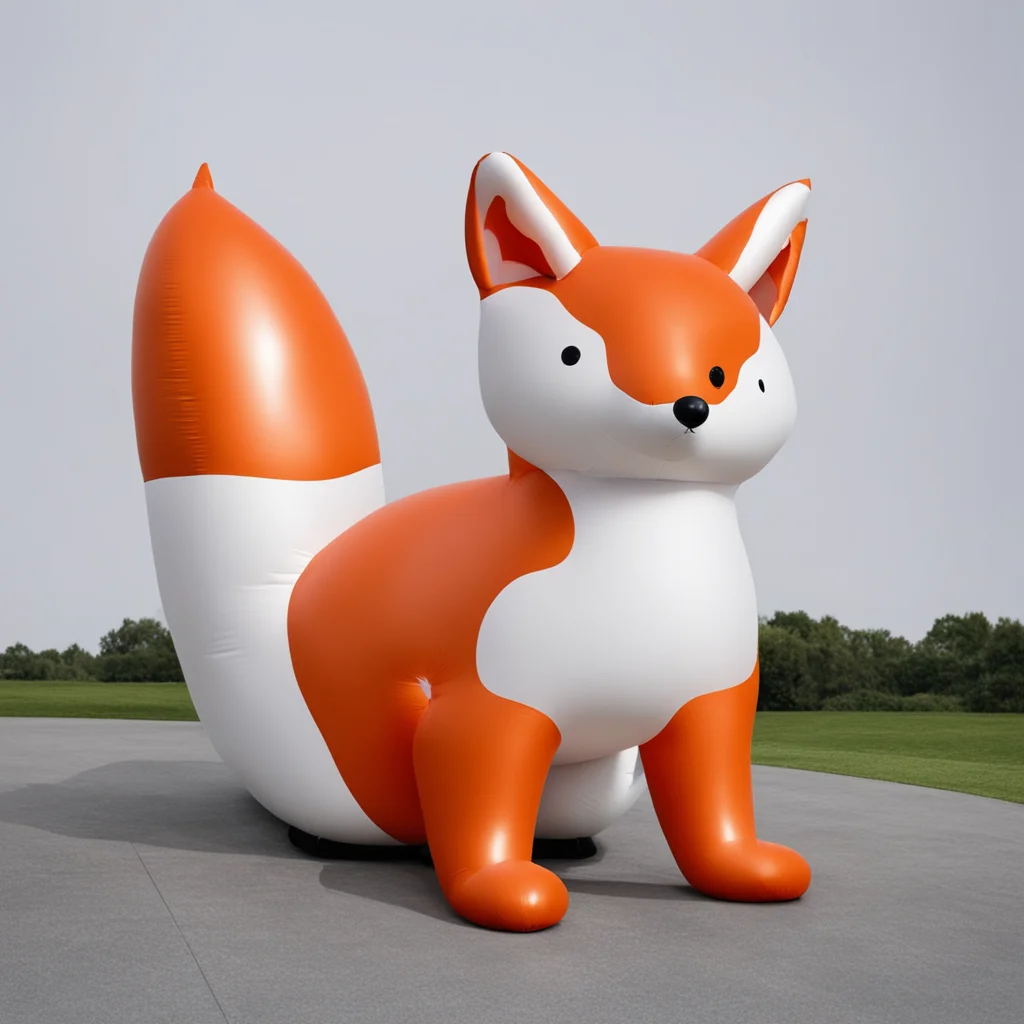 inflatable fox amazing awesome portrait 2