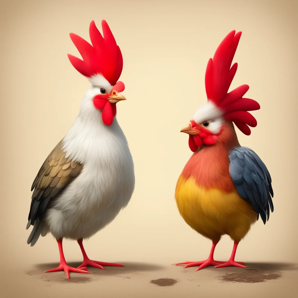 aiintroduce the little mouse and the big rooster%2C highlighting their unique qualities.