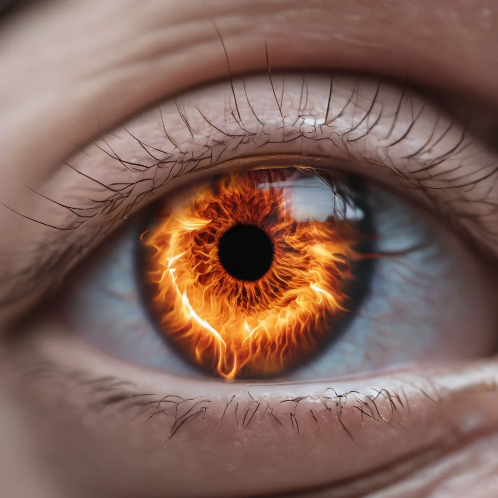 aiiris of an eye from very close%2C on fire good looking trending fantastic 1