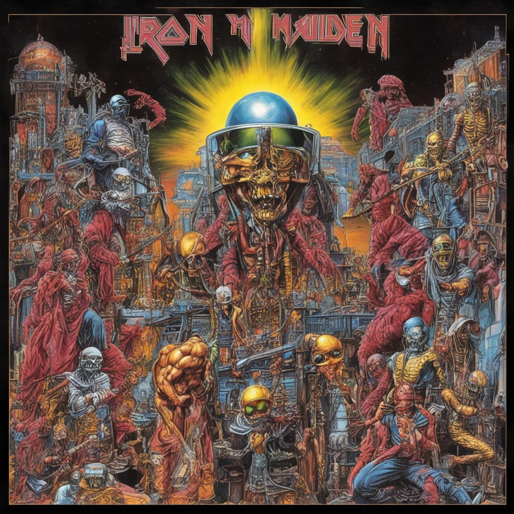 iron maiden somewhere in time album art  amazing awesome portrait 2