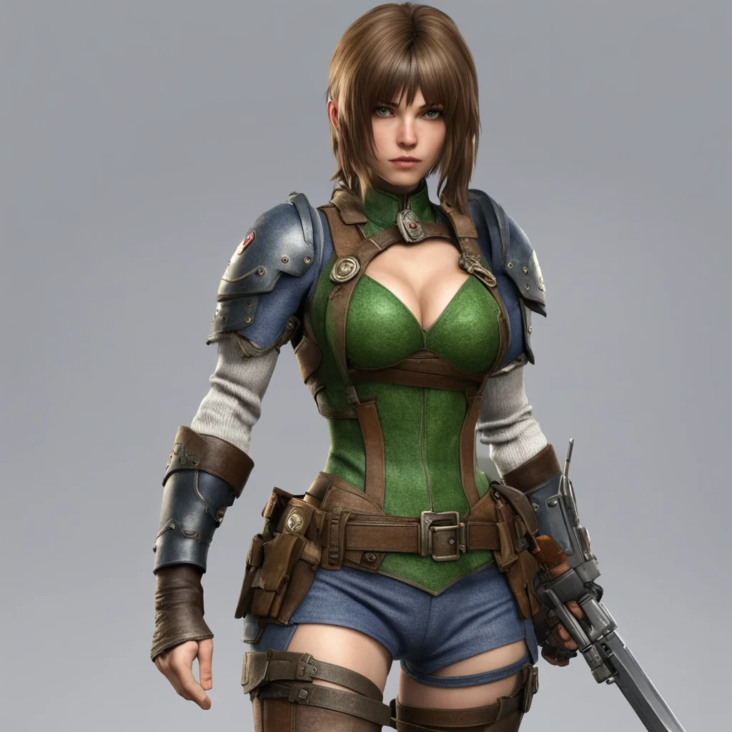 aiivy from soulcalibur 4 series with tactical military outfit ww2 fotography high detailed 4k amazing awesome portrait 2