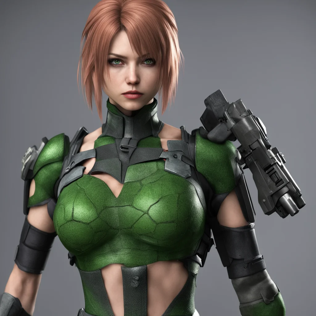 aiivy from soulcalibur series with metal gear solid snake outfit ww2 fotography high detailed 4k good looking trending fantastic 1