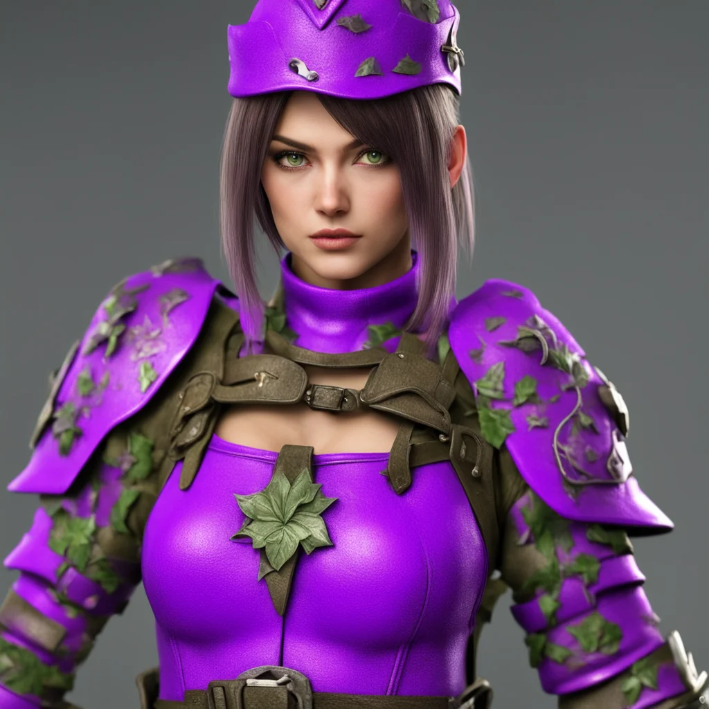 ivy from soulcalibur series with purple tactic military outfit ww2 fotography high detailed 4k good looking trending fantastic 1