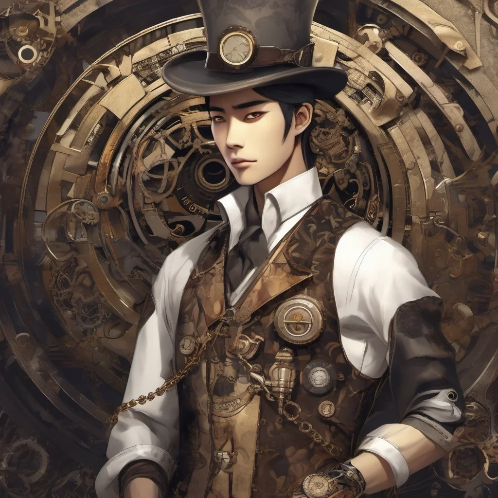japanese steampunk handsome amazing awesome portrait 2