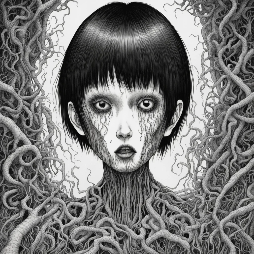 aijunji ito type art%2C scary%2C horror%2C manga%2C dark art amazing awesome portrait 2